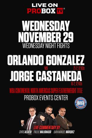 Orlando Gonzalez vs. Jorge Castaneda poster