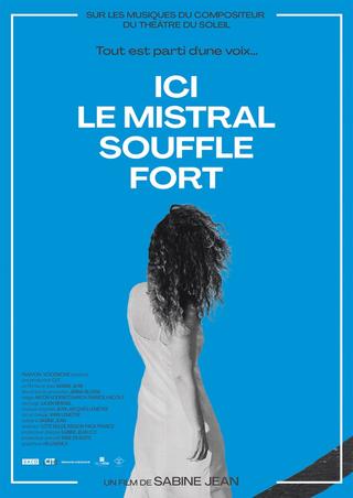 Ici le mistral souffle fort poster