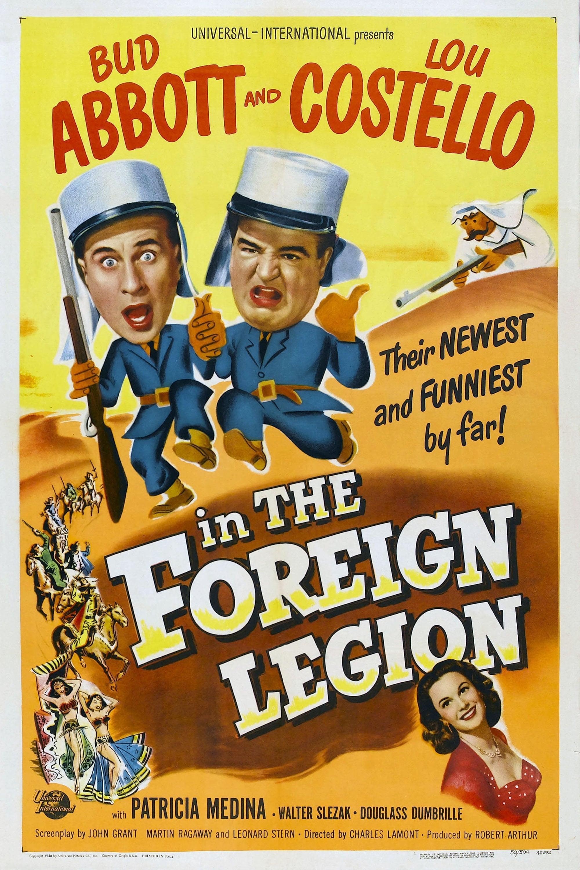 Bud Abbott and Lou Costello in the Foreign Legion poster