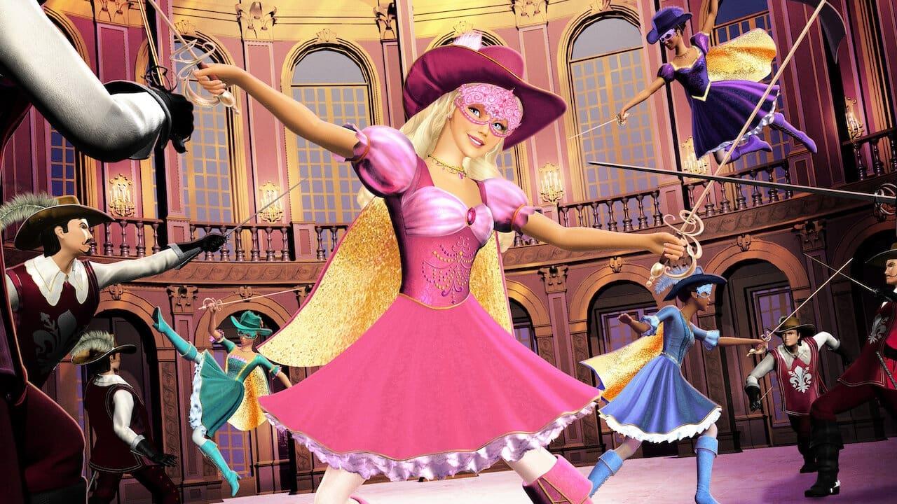 Barbie and the Three Musketeers backdrop