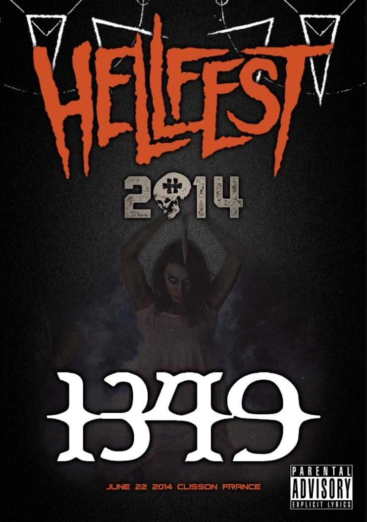 1349 - Live at Hellfest, Clisson, FRA 2014 poster