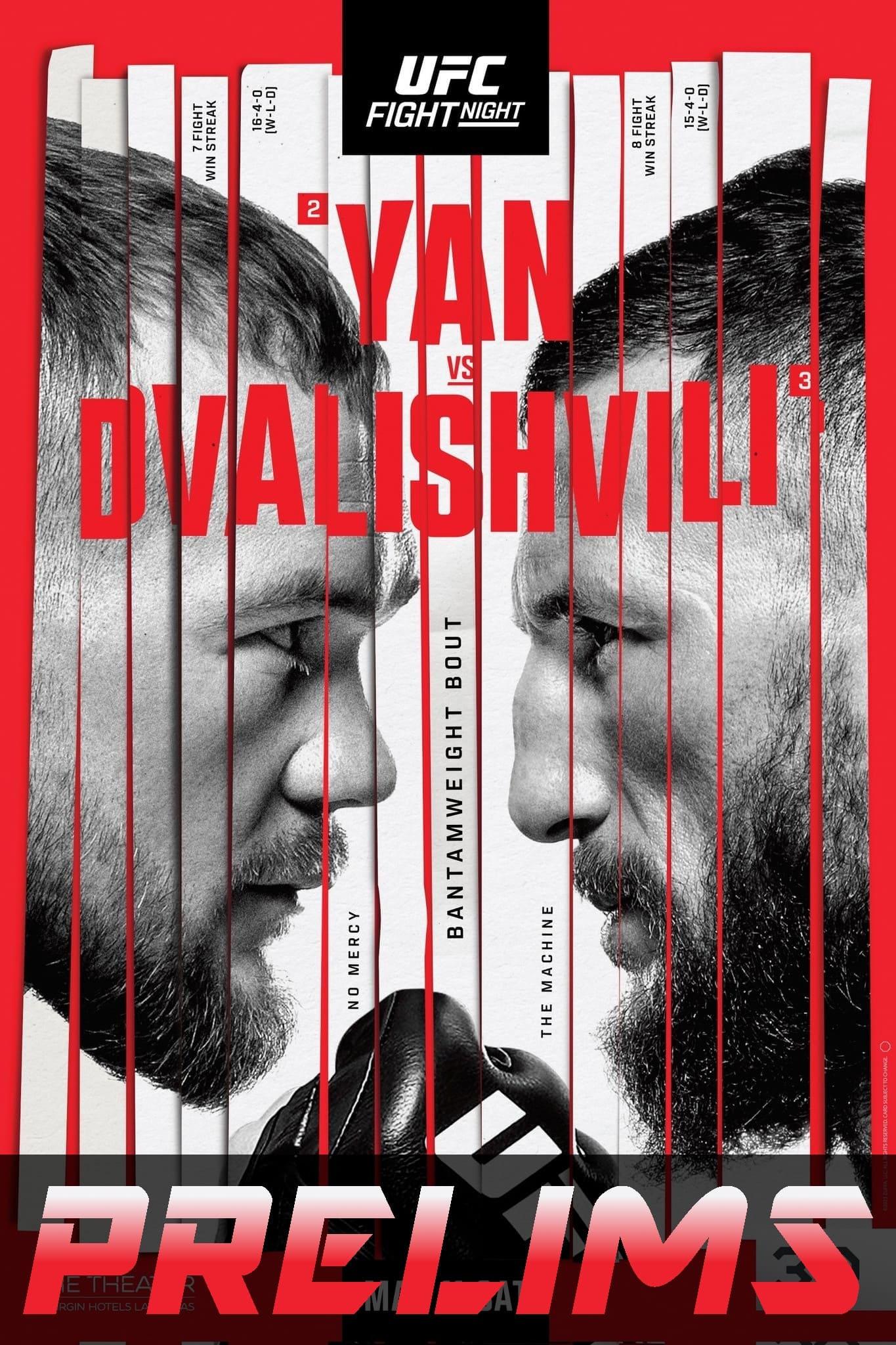 UFC Fight Night 221: Yan vs. Dvalishvili poster