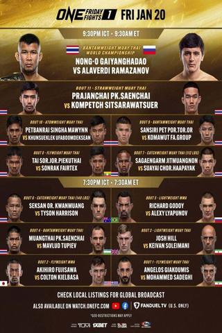 ONE Friday Fights 1: Nong-O vs. Ramazanov poster