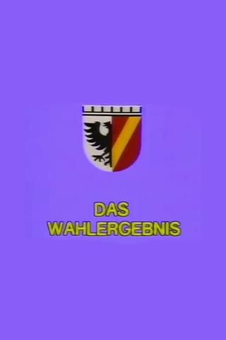 Das Wahlergebnis poster