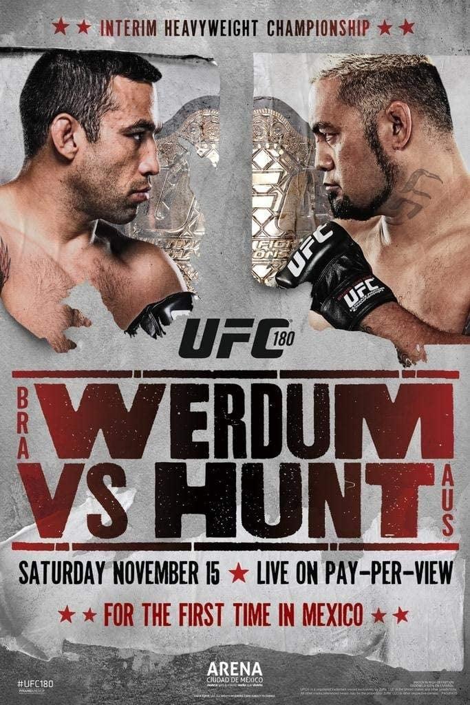 UFC 180: Werdum vs. Hunt poster