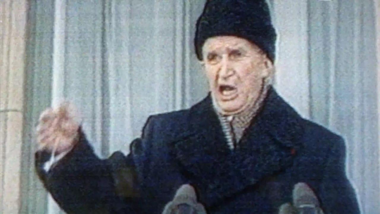 The Ceausescu Trial: A Stolen Revolution backdrop