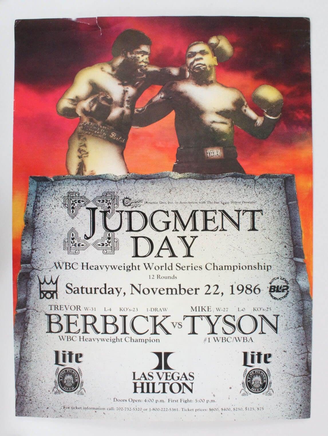 Mike Tyson vs Trevor Berbick poster