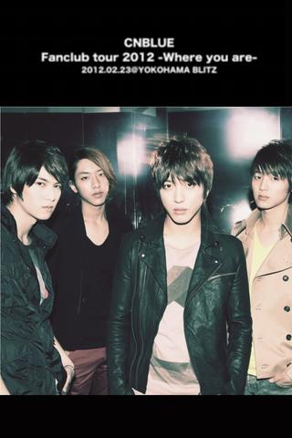 CNBLUE Fanclub tour 2012 ~Where you are~ poster