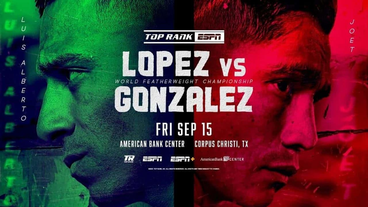 Luis Alberto Lopez vs. Joet Gonzalez backdrop