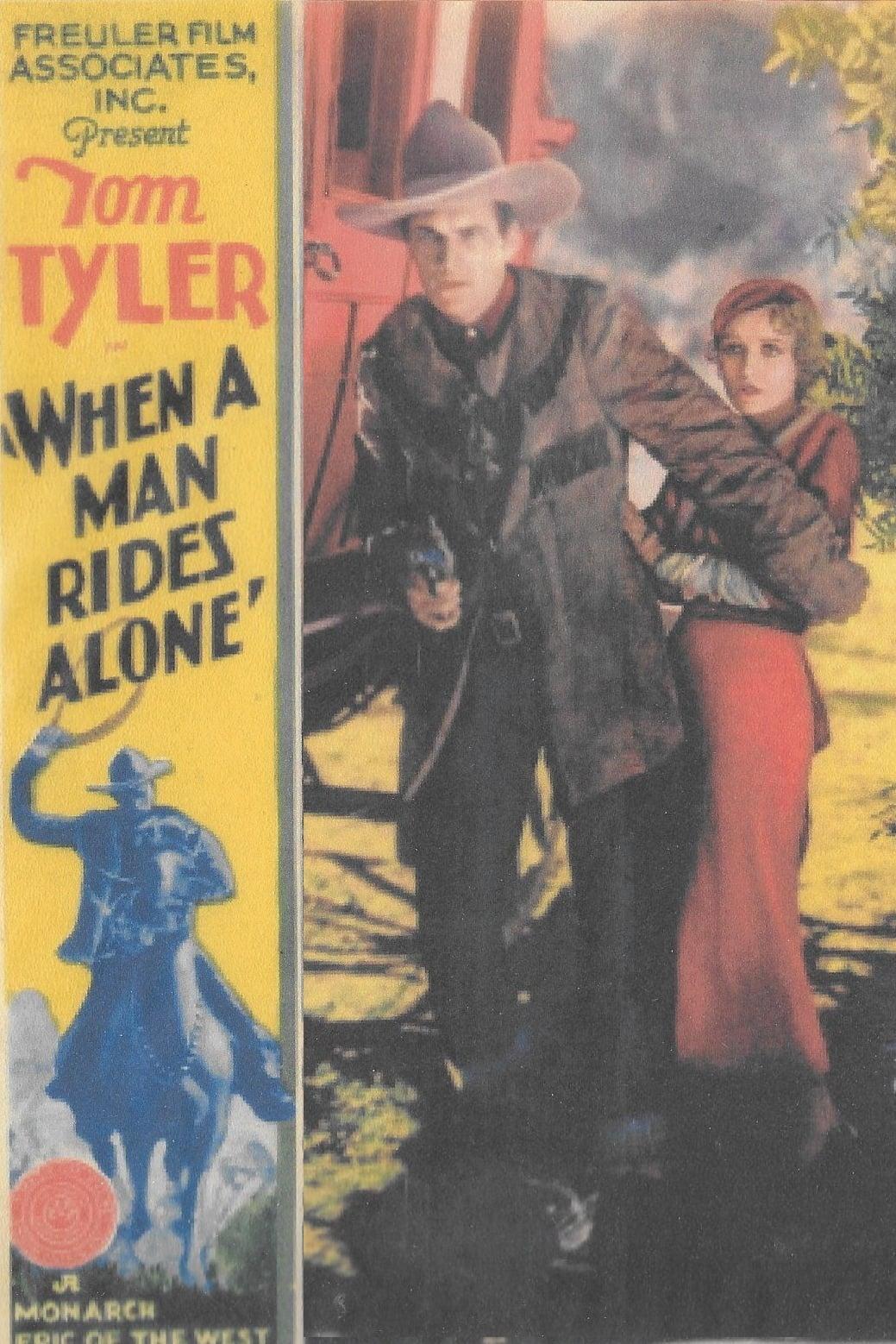 When a Man Rides Alone poster