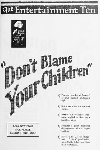 Don't Blame Your Children poster