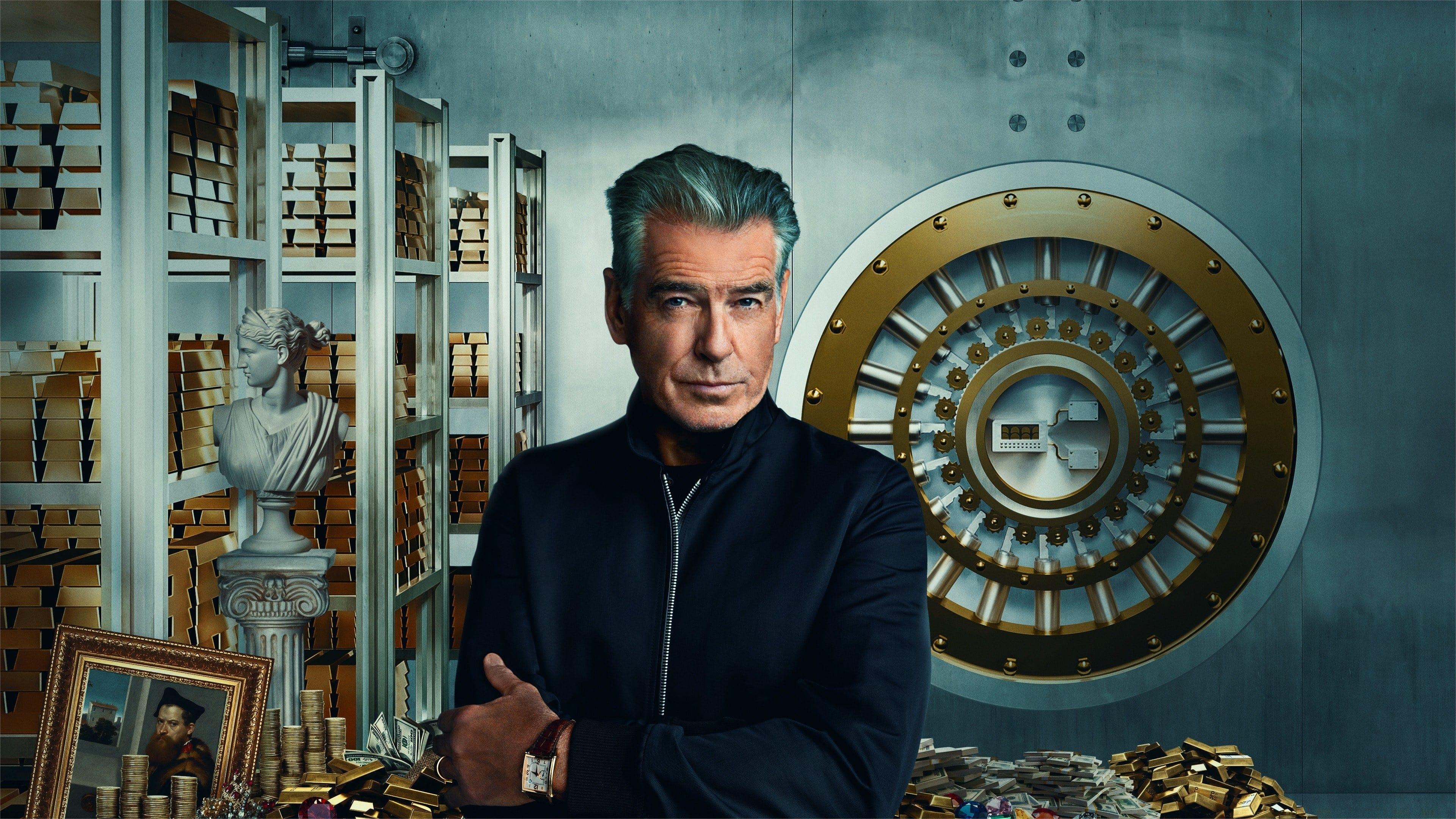 History's Greatest Heists with Pierce Brosnan backdrop