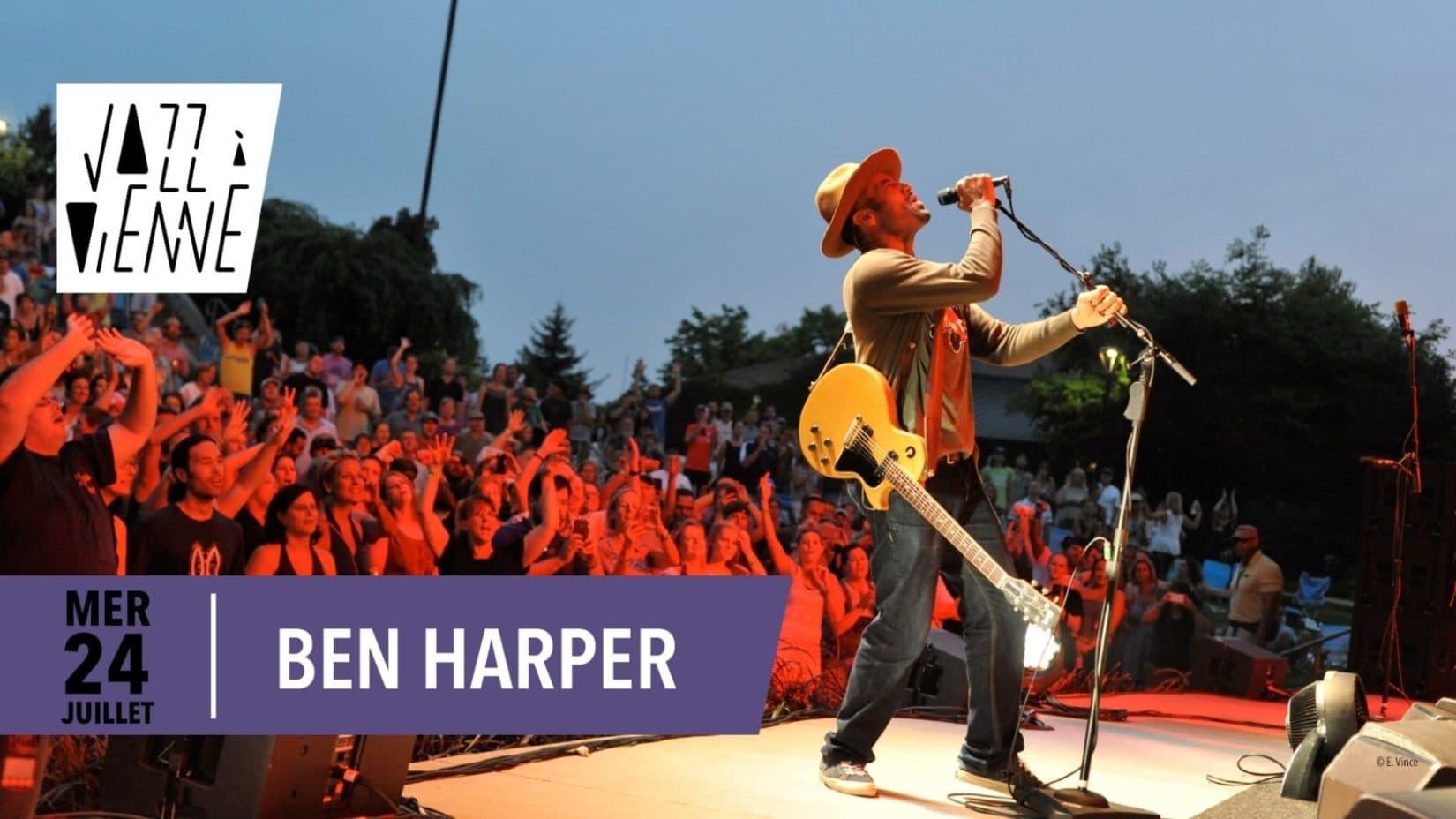 Ben Harper au Festival de Jazz à Vienne 2019 backdrop