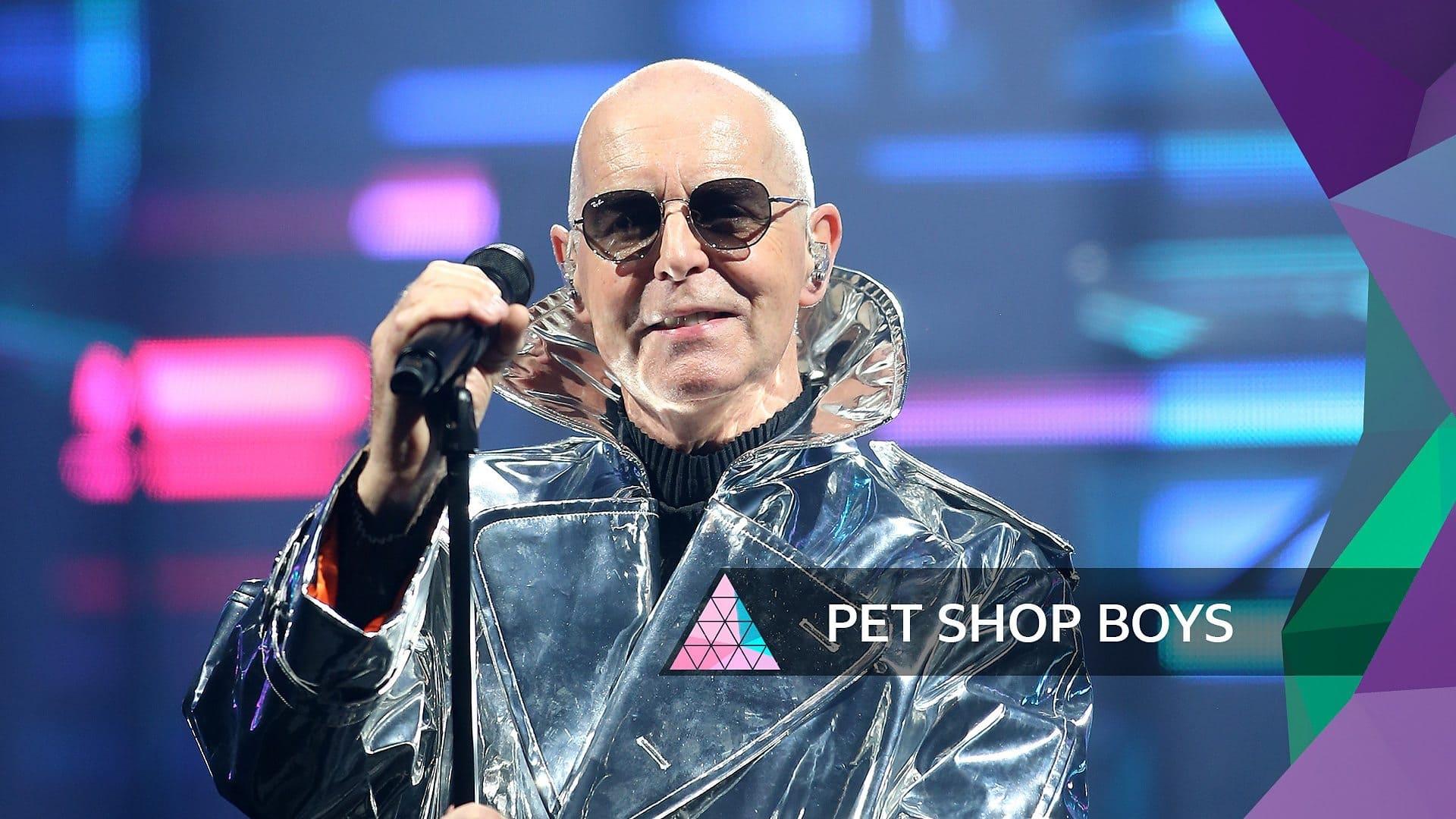 Pet Shop Boys at Glastonbury 2022 backdrop