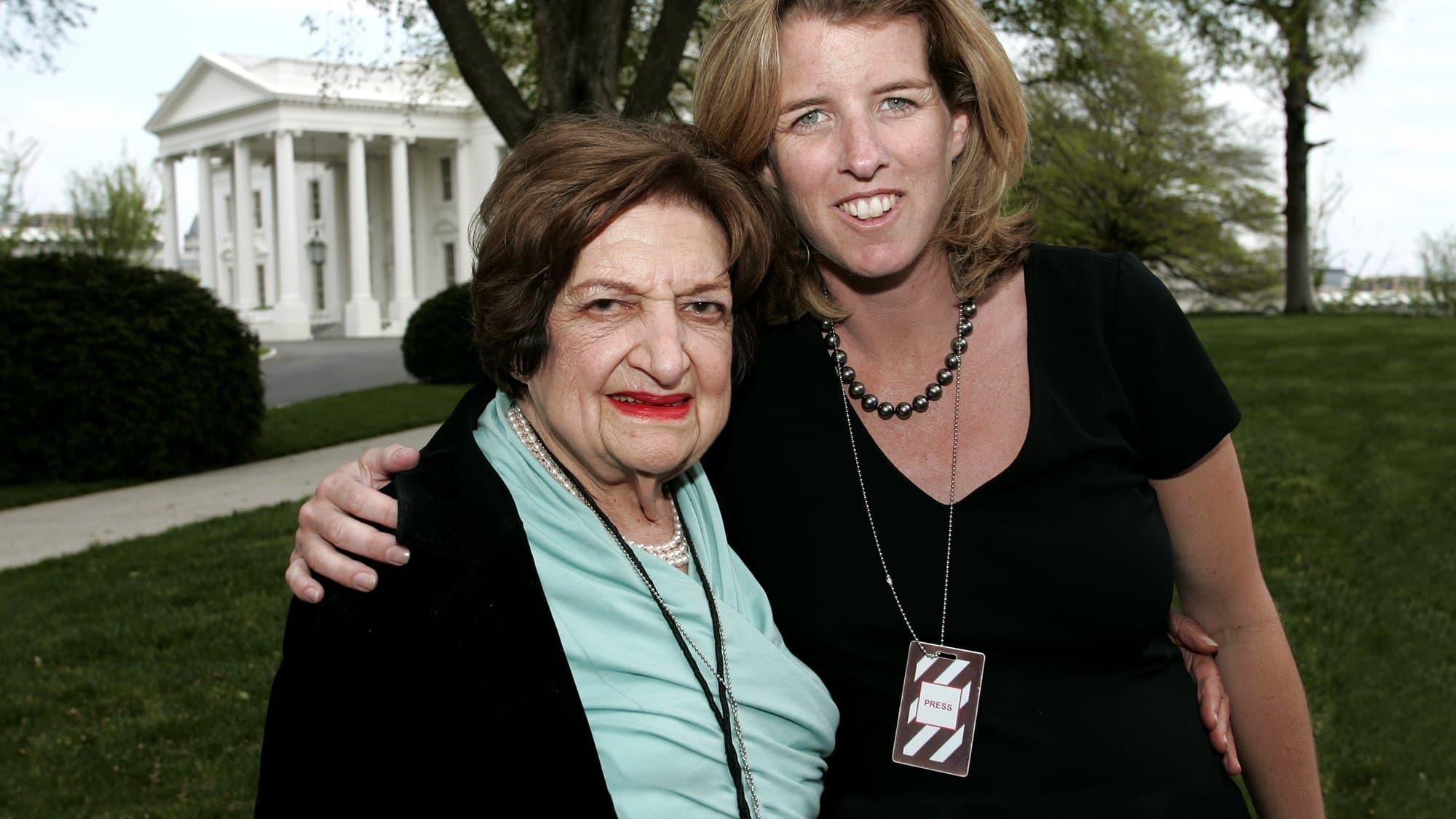 Thank You, Mr. President: Helen Thomas at the White House backdrop