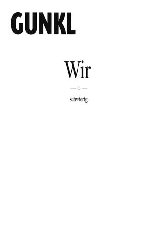 Gunkl - Wir-schwierig poster