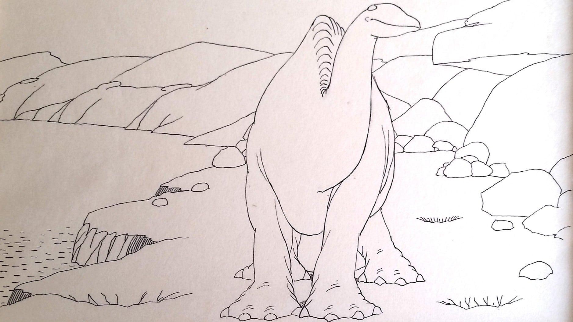 Gertie the Dinosaur backdrop