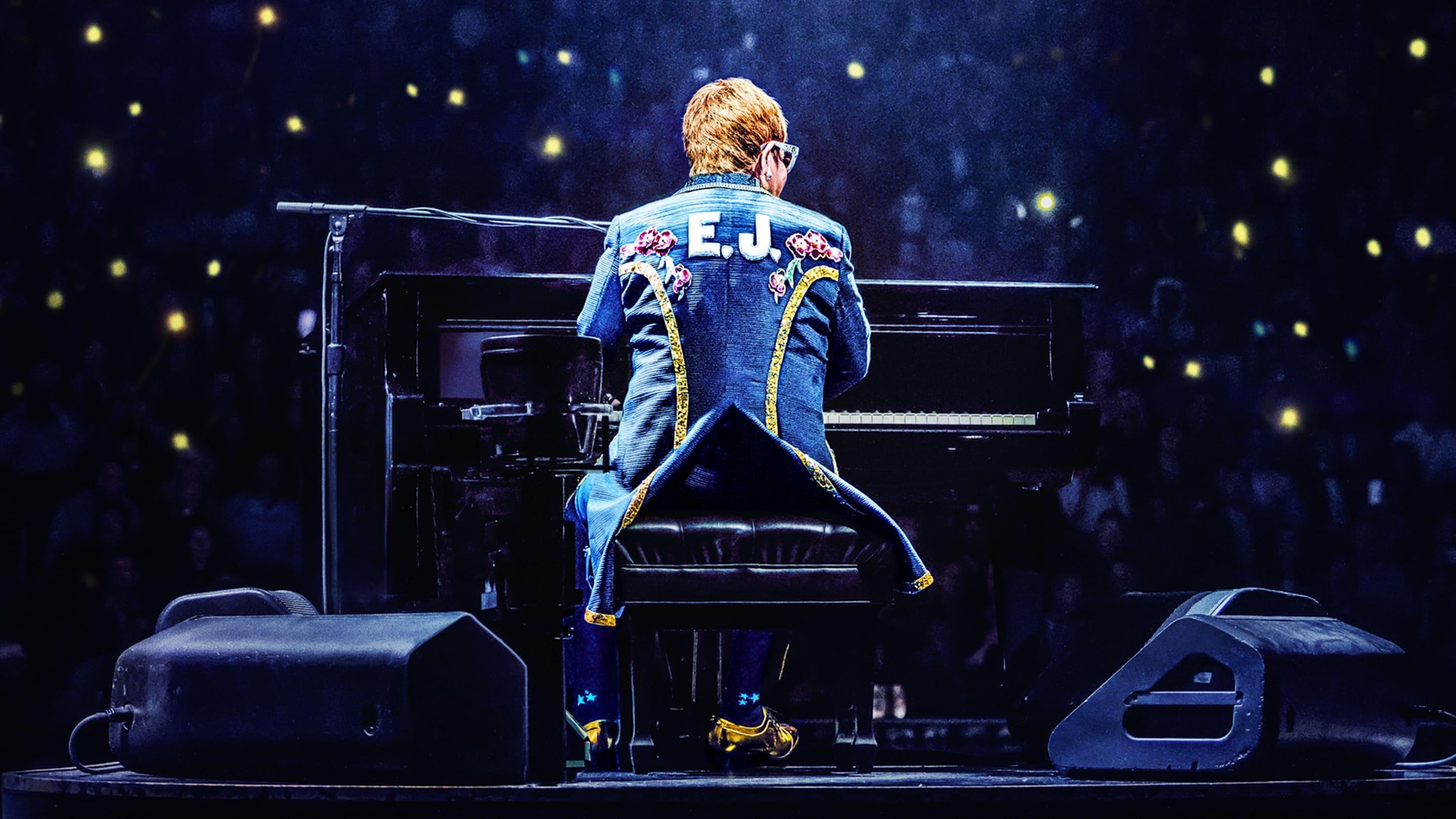 Elton John Live: Farewell from Dodger Stadium backdrop