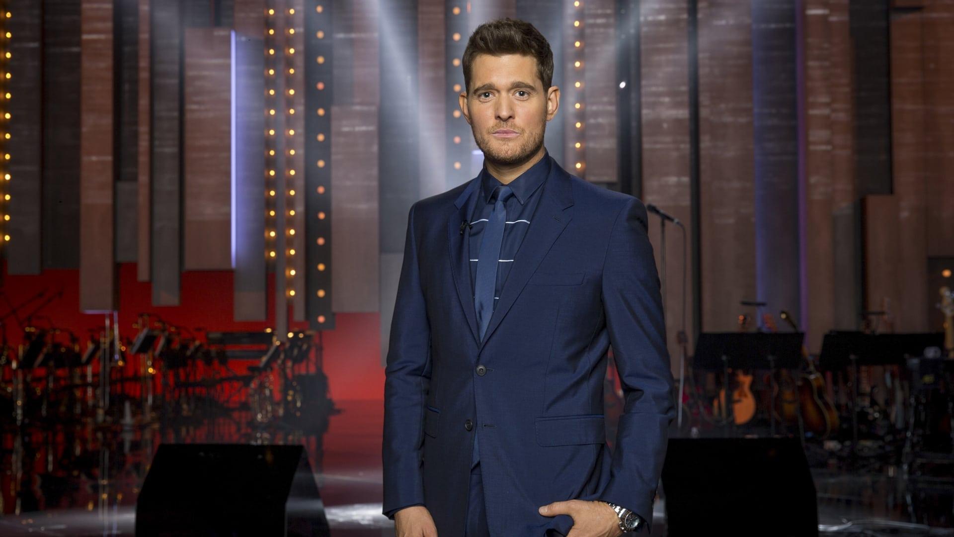 Michael Bublé at the BBC backdrop