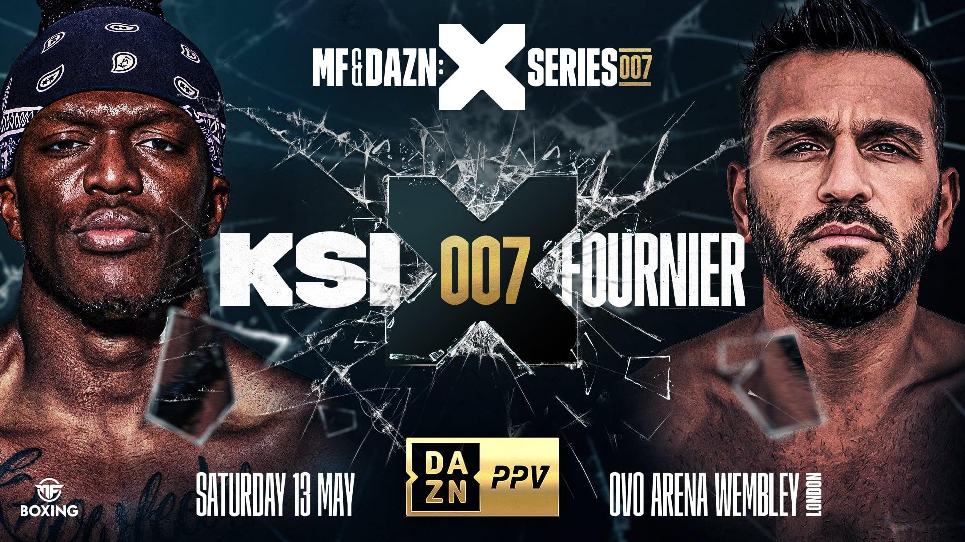 KSI vs. Joe Fournier backdrop