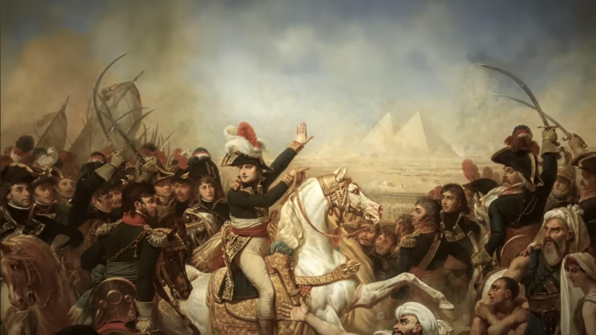 Napoleon in Egypt: Battle of the Pyramids 1798 backdrop