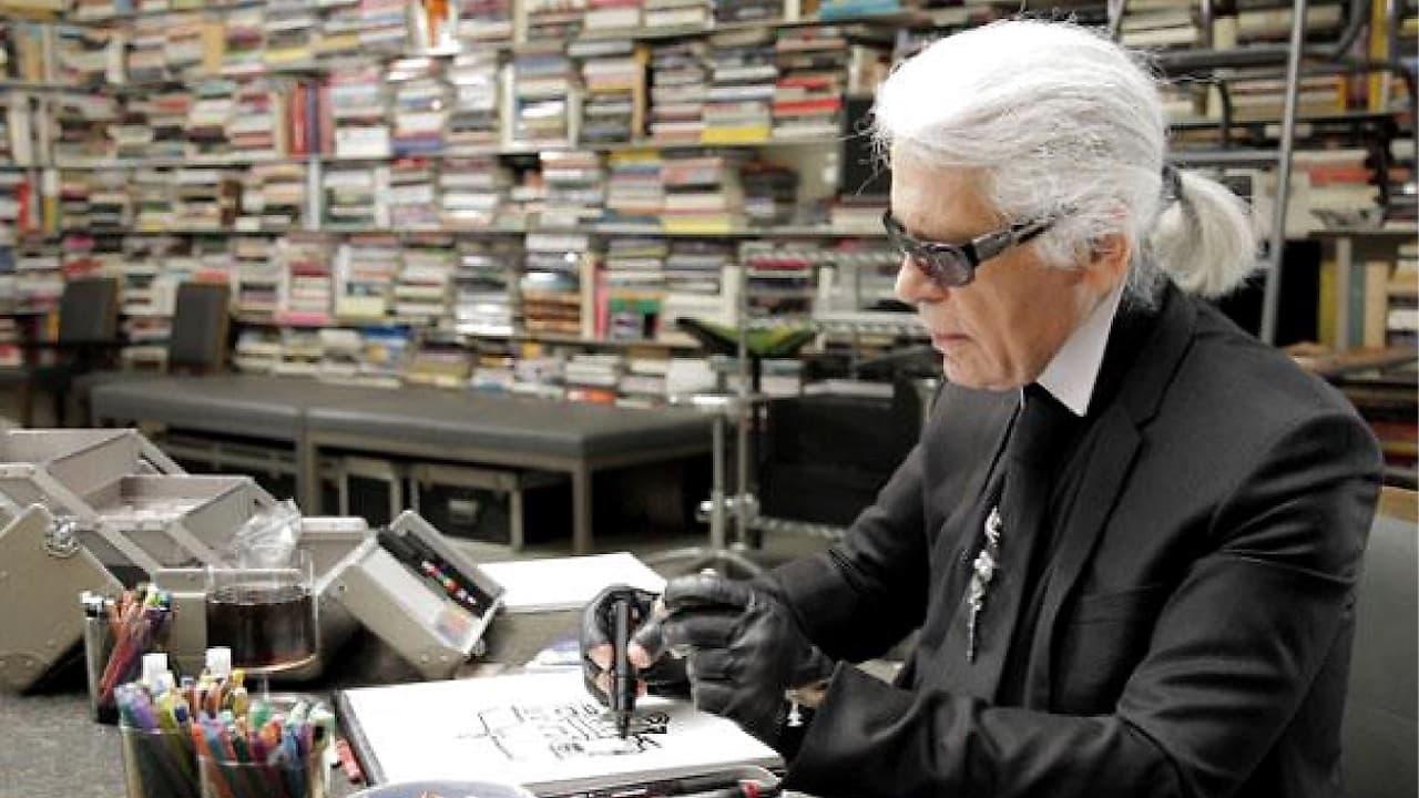 Karl Lagerfeld Sketches His Life backdrop