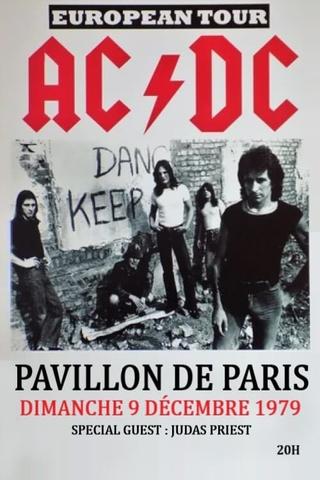 AC/DC - At the Pavillon in Paris 1979 poster