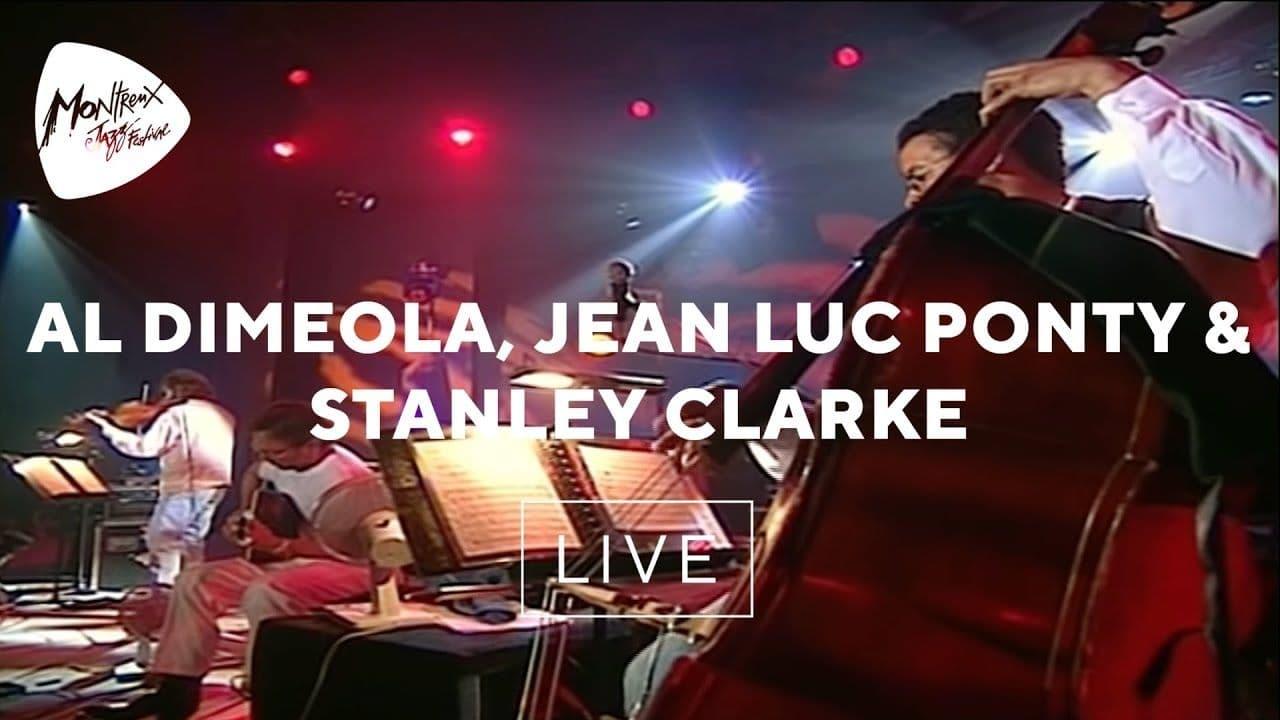 Al Di Meola Jean-Luc Ponty Stanley Clarke Live at Montreux backdrop