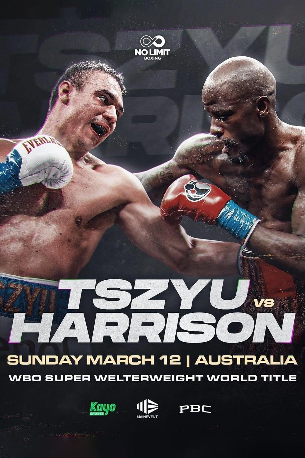 Tim Tszyu vs. Tony Harrison poster