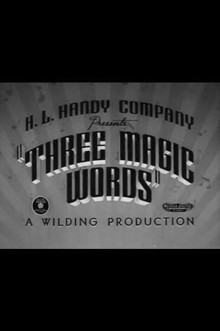 Three Magic Words poster