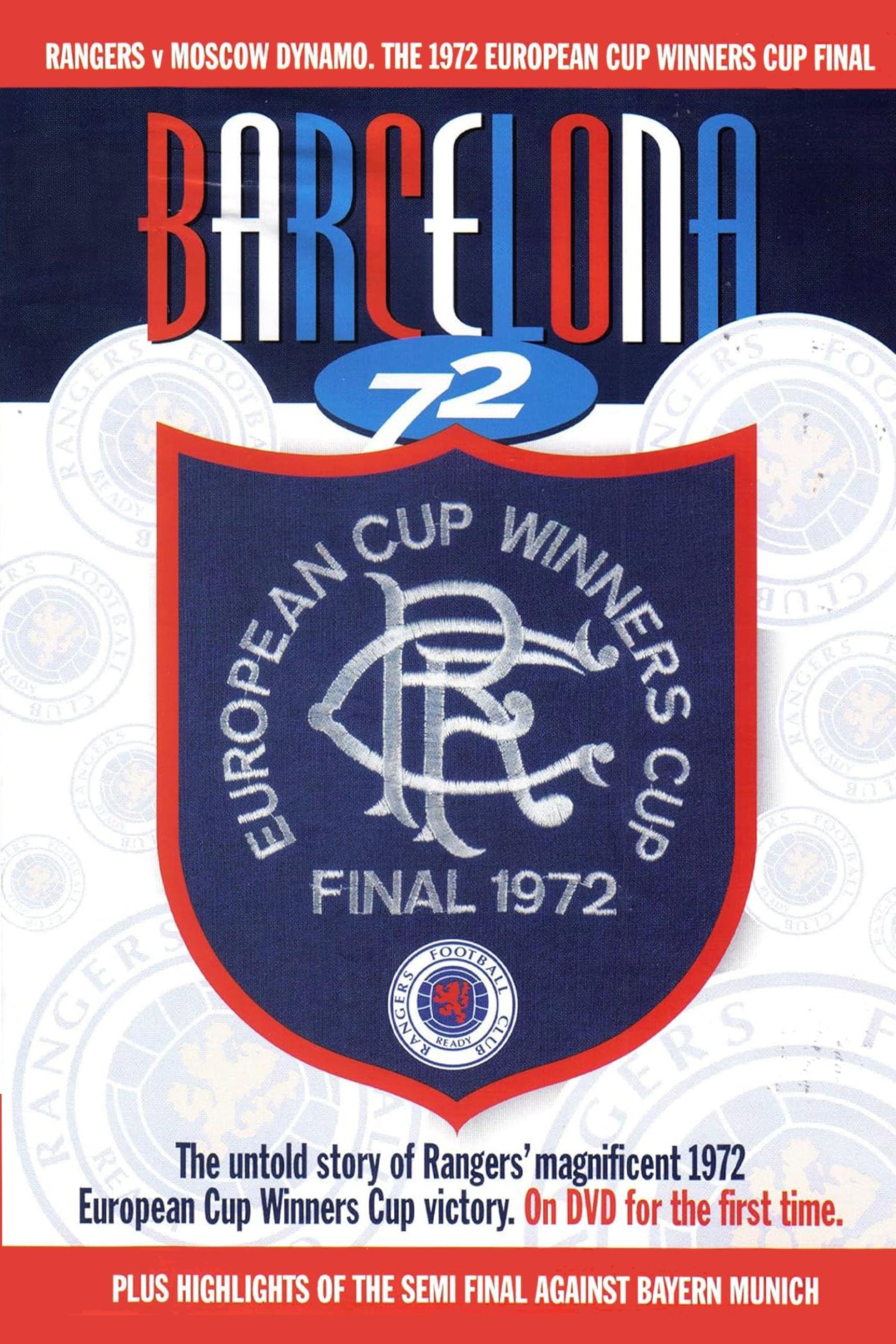 Rangers F.C - Barcelona ’72 European Cup Winner Cup poster