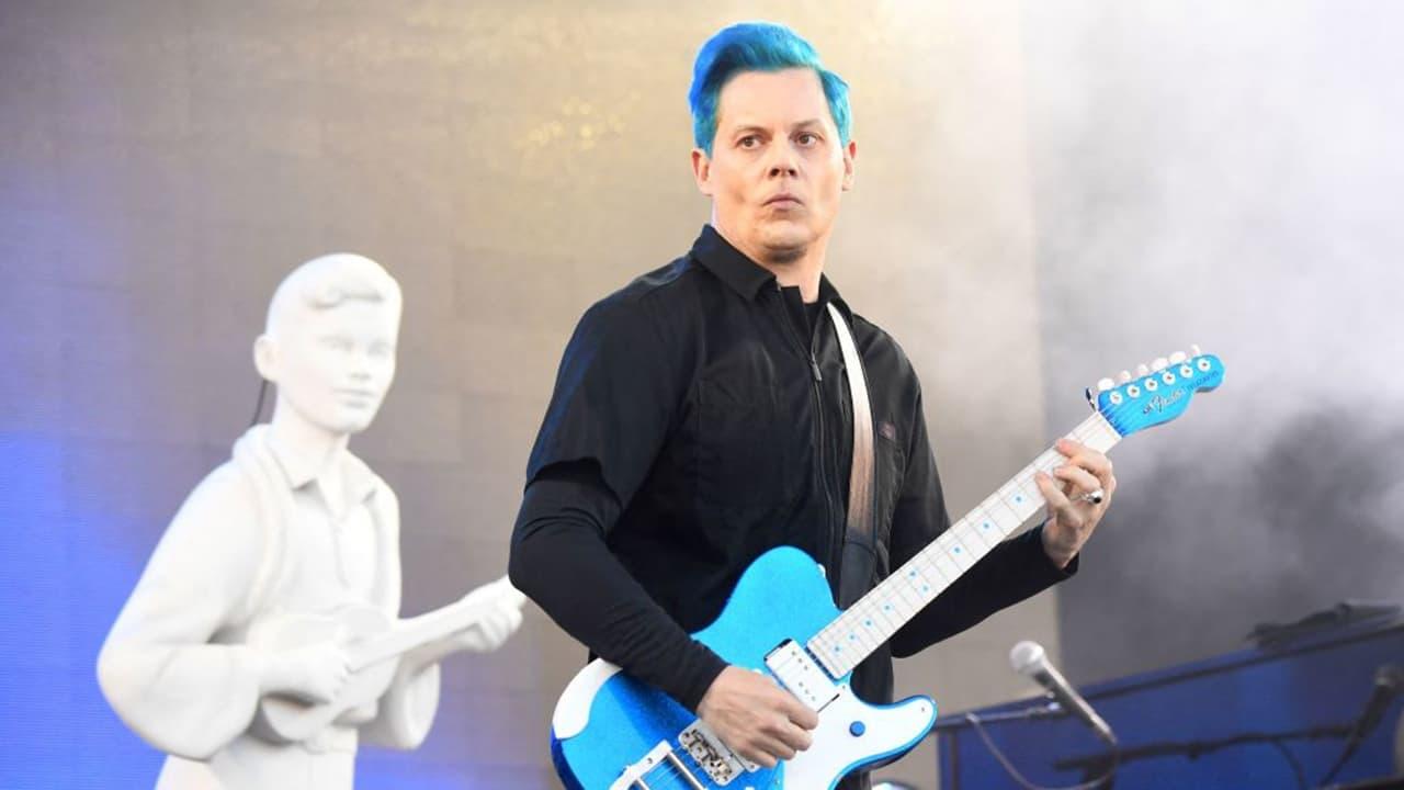 Jack White at Glastonbury 2022 backdrop