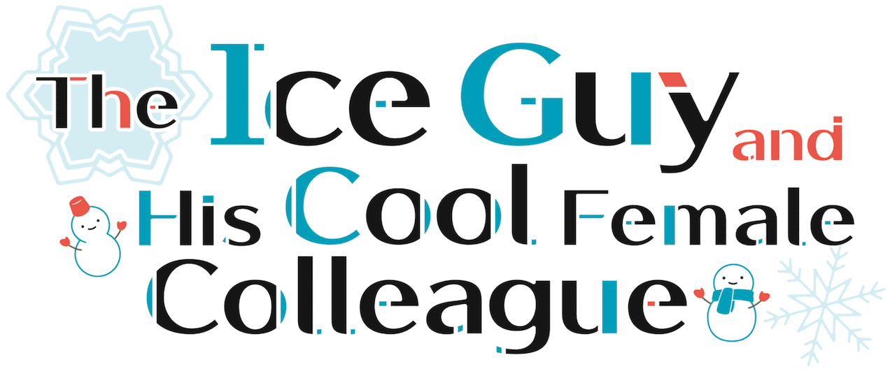 The Ice Guy and His Cool Female Colleague logo