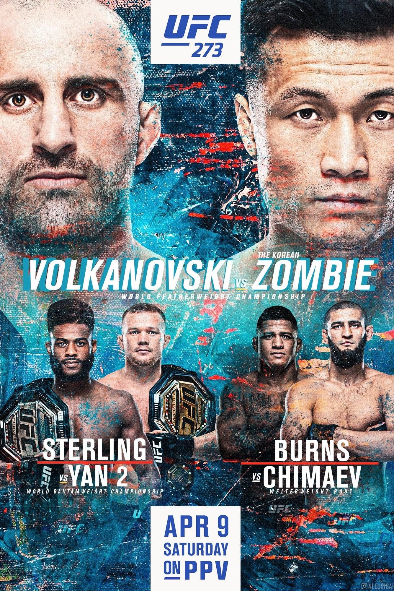 UFC 273: Volkanovski vs. The Korean Zombie poster