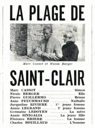 La plage de Saint-Clair poster