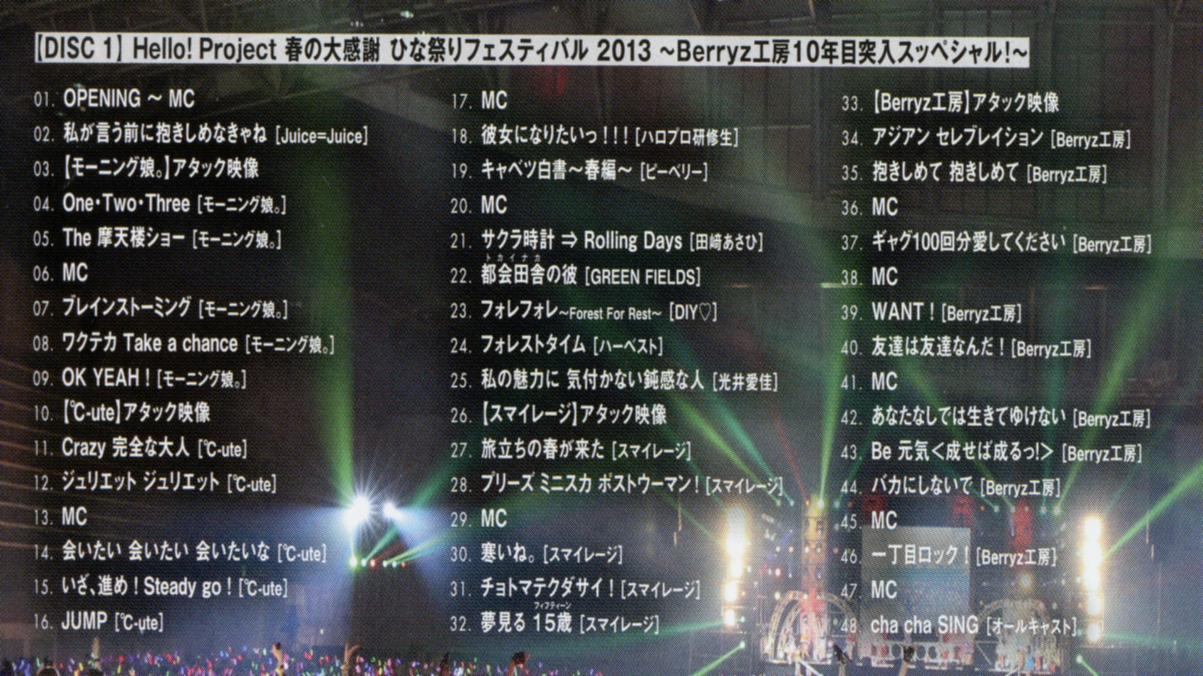 Hello! Project 2013 Spring Haru no Dai Kansha Hinamatsuri Festival 2013 ～Berryz Koubou 10 Nenme Totsunyuu Special!～ backdrop