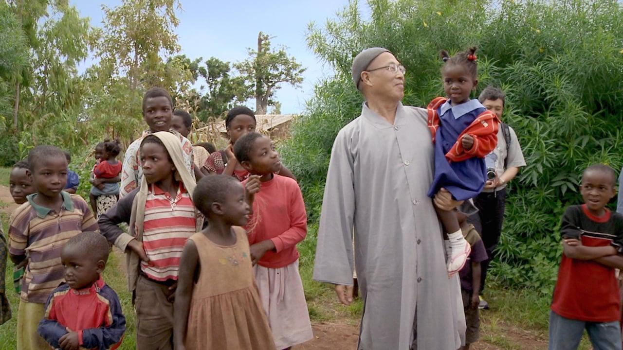 Buddha in Africa backdrop