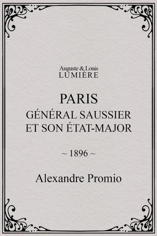 Paris : général Saussier et son état-major poster