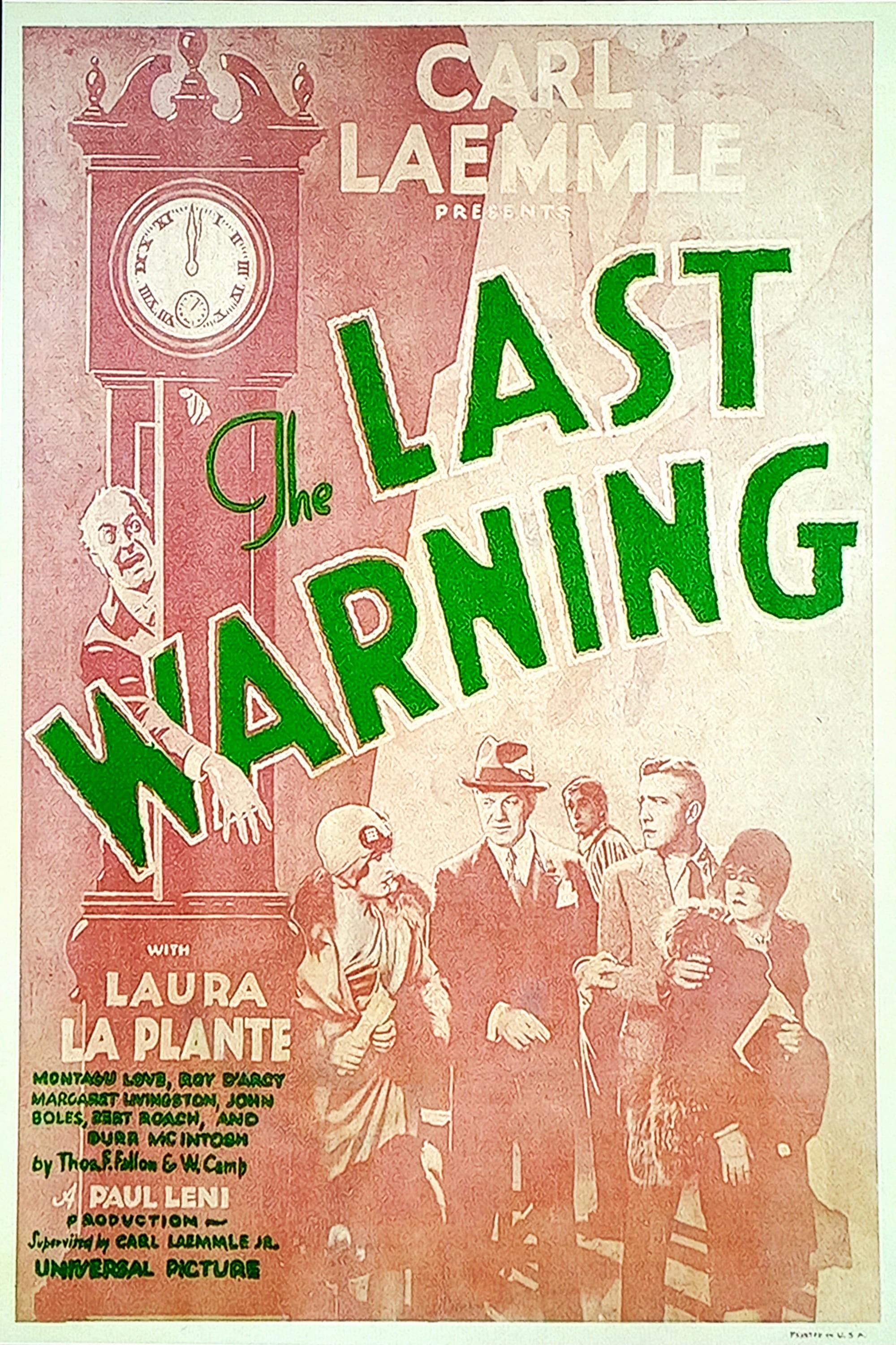 The Last Warning poster