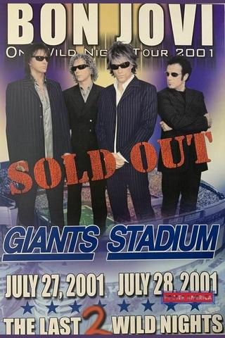 Bon Jovi, Live at Giants Stadium, 2001 poster