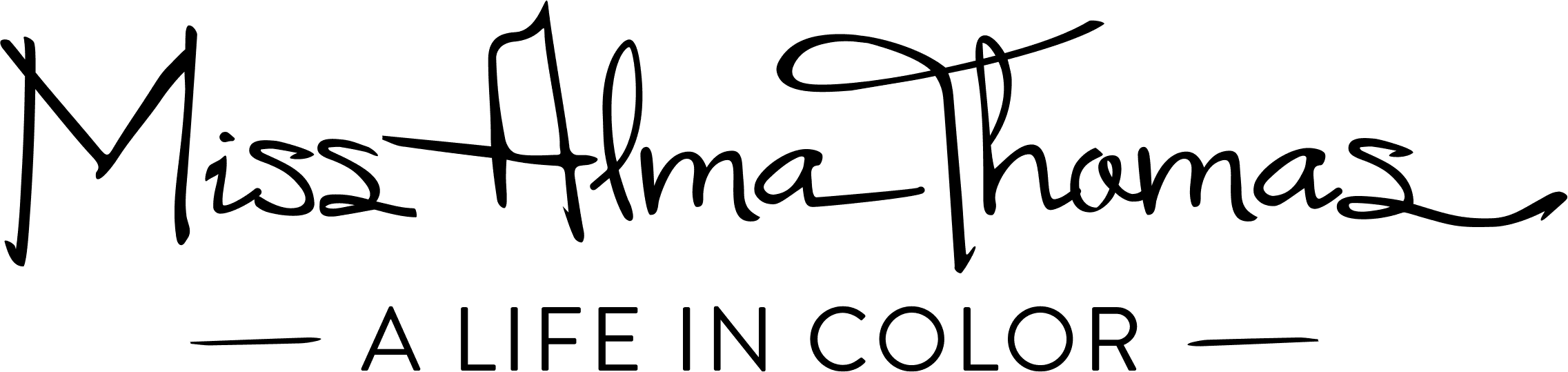 Miss Alma Thomas: A Life in Color logo