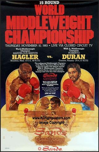 Marvin Hagler vs Roberto Duran poster