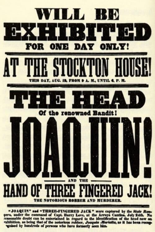 Joaquin Murrieta poster