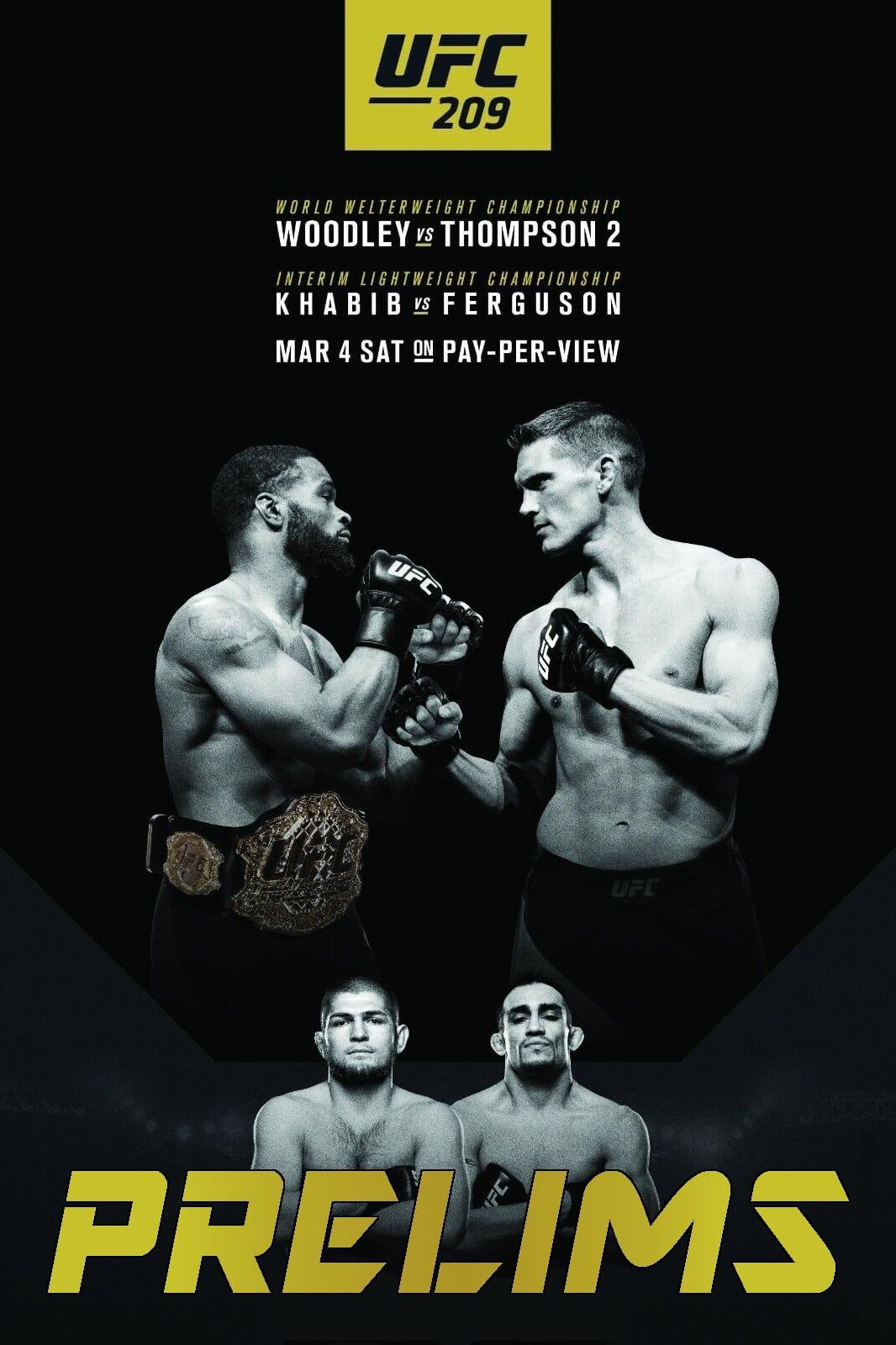 UFC 209: Woodley vs. Thompson 2 poster