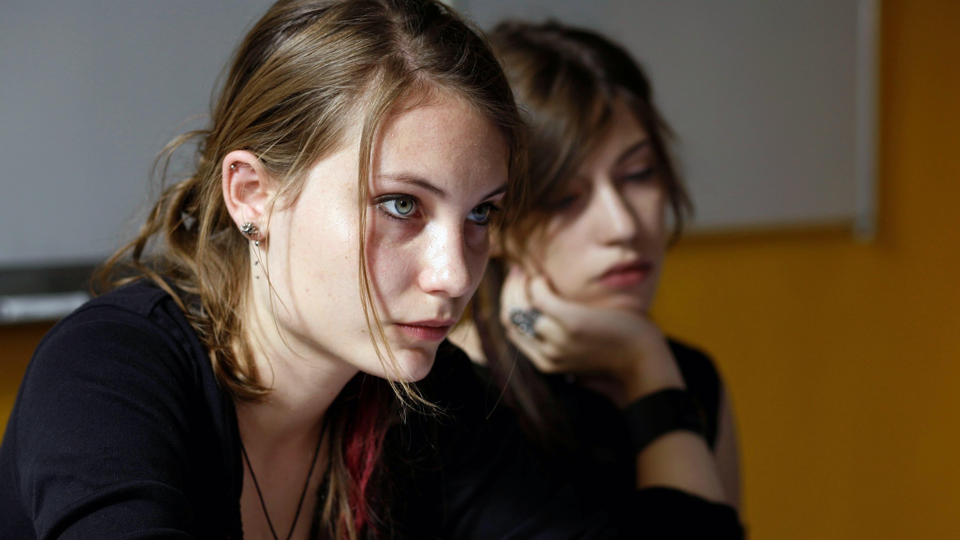 Young Girls in Black backdrop