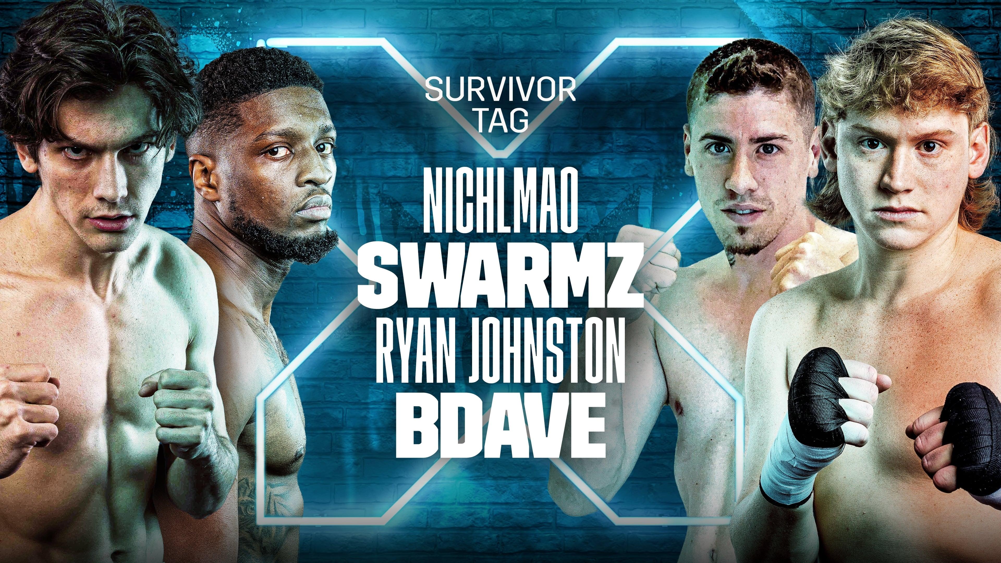 NichLmao vs. Swarmz vs. Ryan Johnston vs. BDave backdrop