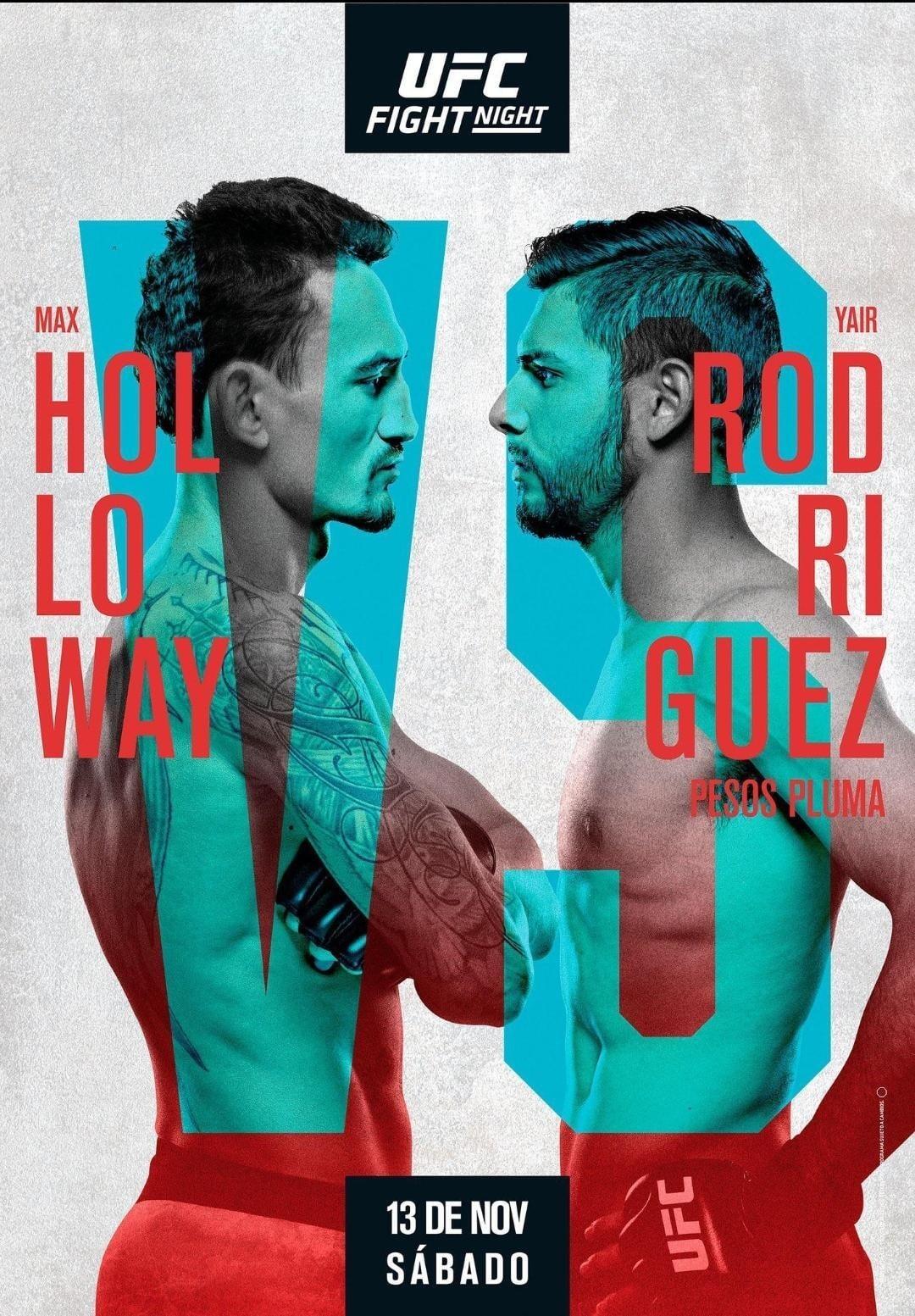 UFC Fight Night 197: Holloway vs. Rodríguez poster