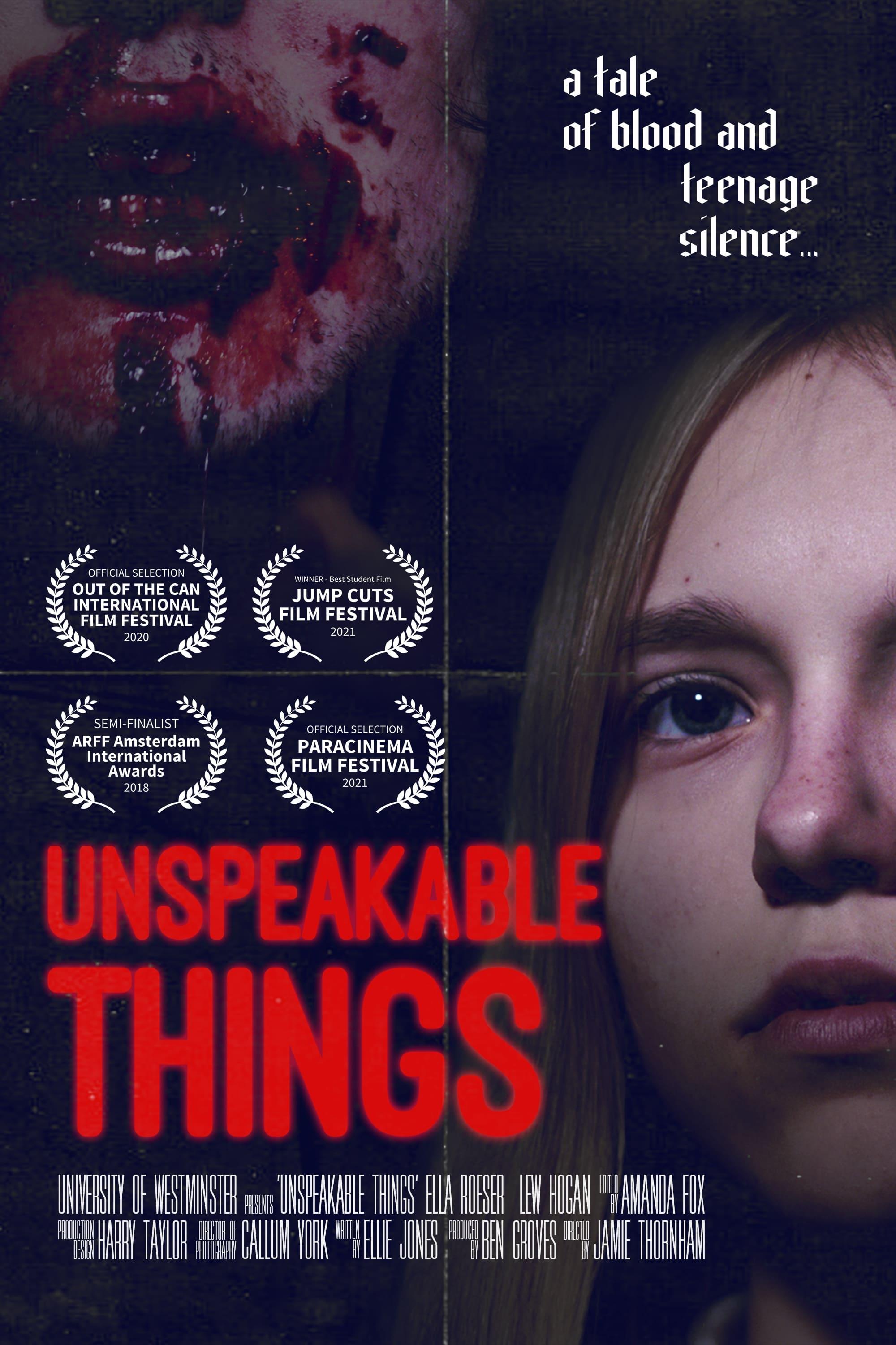 Unspeakable Things poster