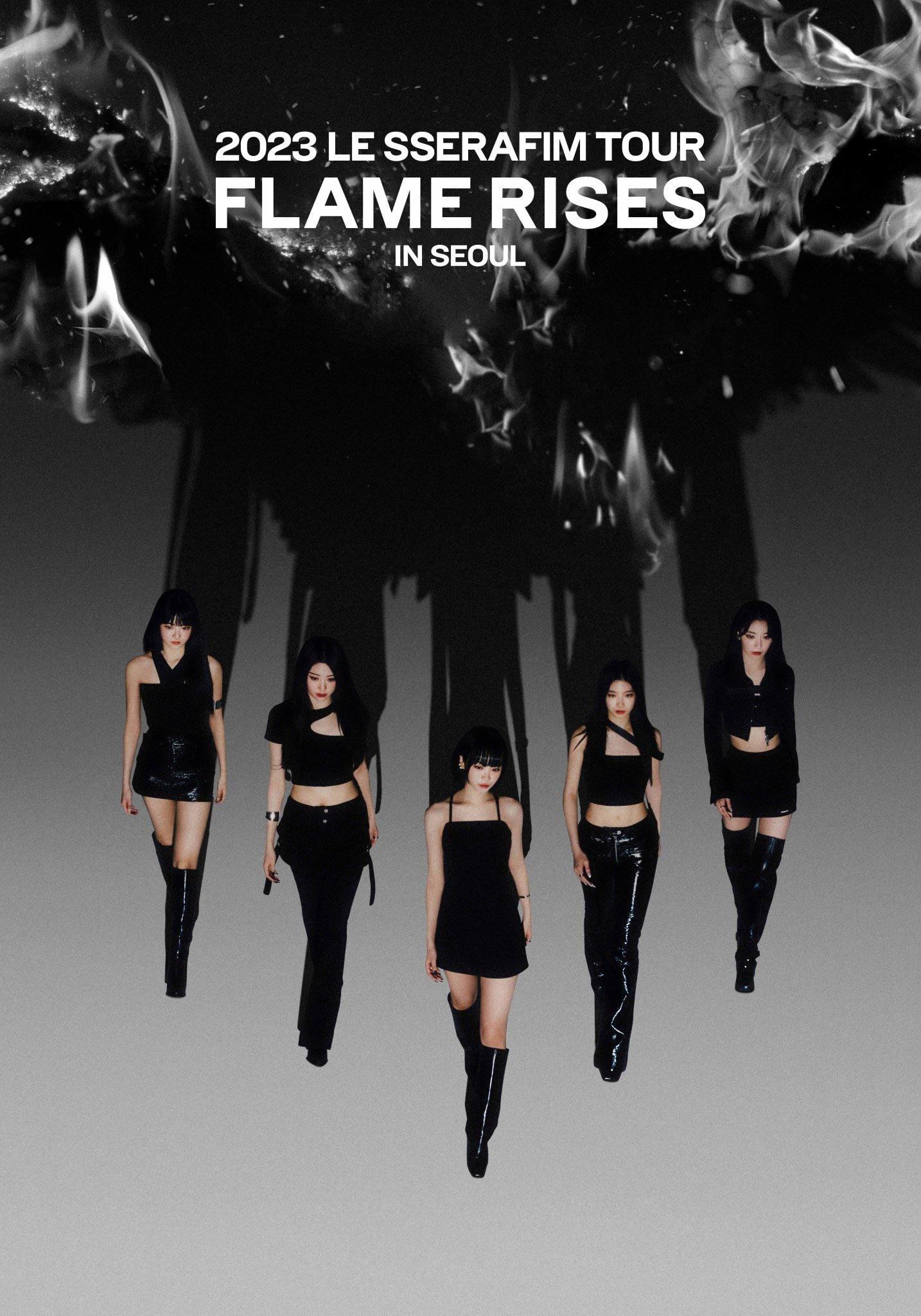 2023 LE SSERAFIM TOUR 'FLAME RISES' IN SEOUL- 813 poster