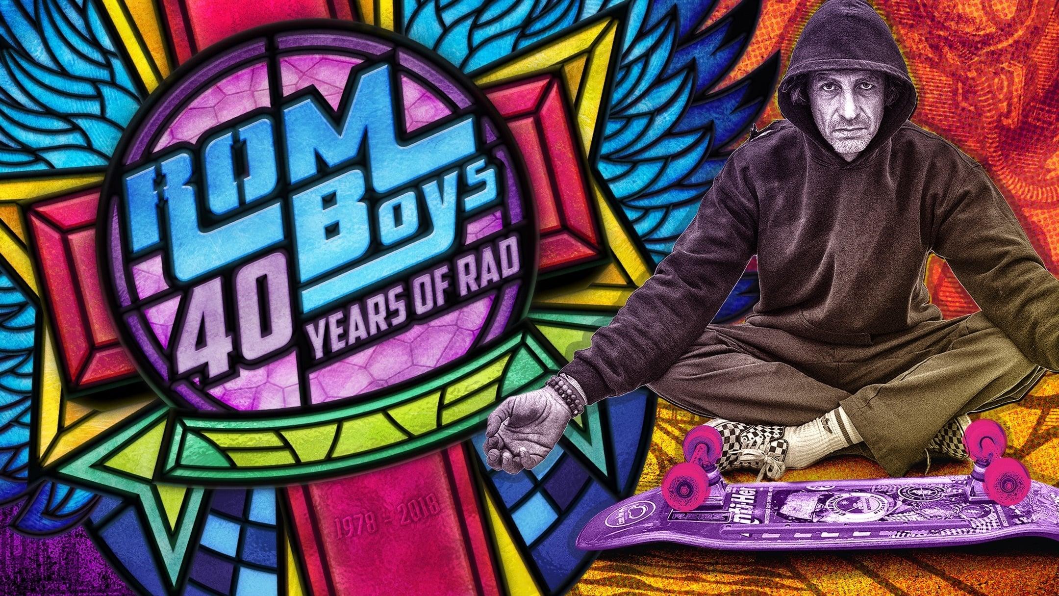 Rom Boys: 40 Years of Rad backdrop